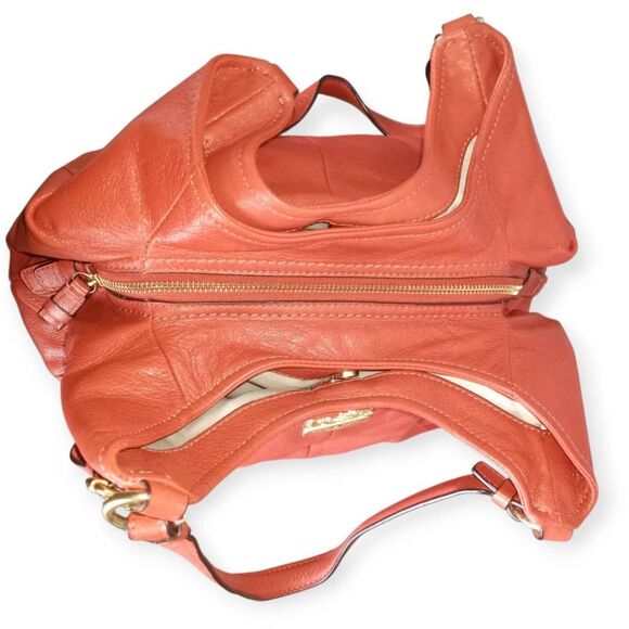 COACH VINTAGE PERSIMMON MADISON MAGGIE HOBO SHOULDER BAG & DUST BAG  EUC - Picture 6 of 12